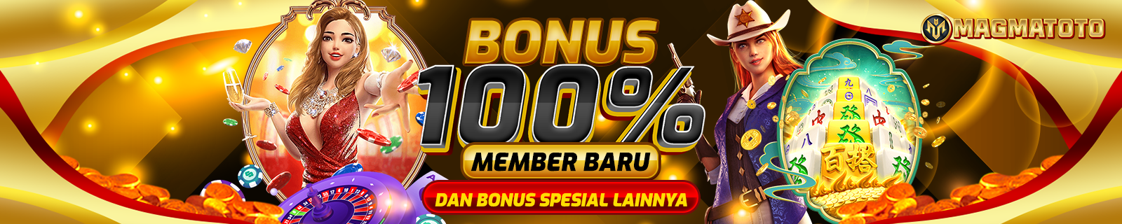 BONUS NEW MEMBER 100%