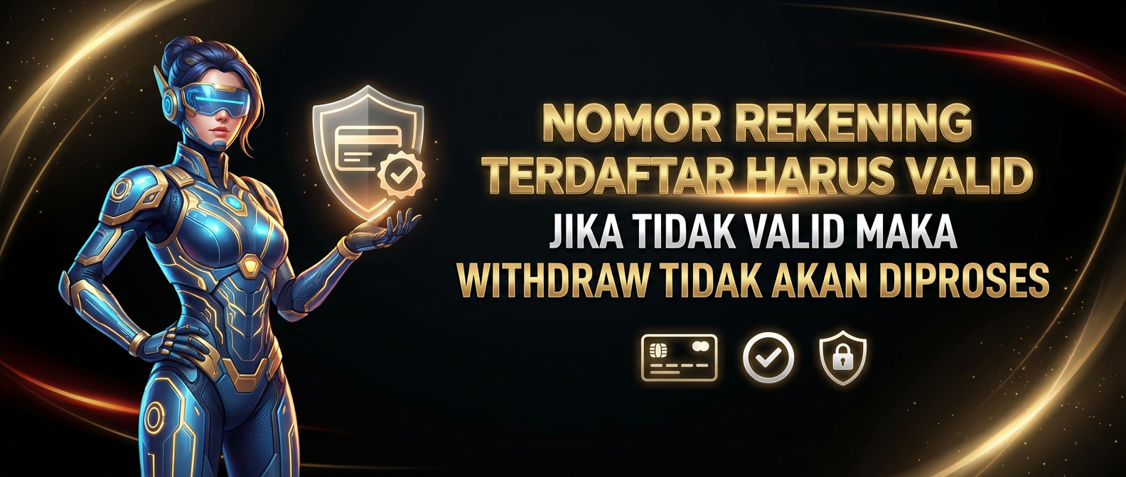 Nomor Rekening Terdaftar Harus Valid