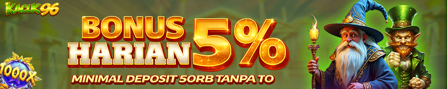 BONUS HARIAN 5% MINIMAL DEPO 50RB TANPA TURNOVER