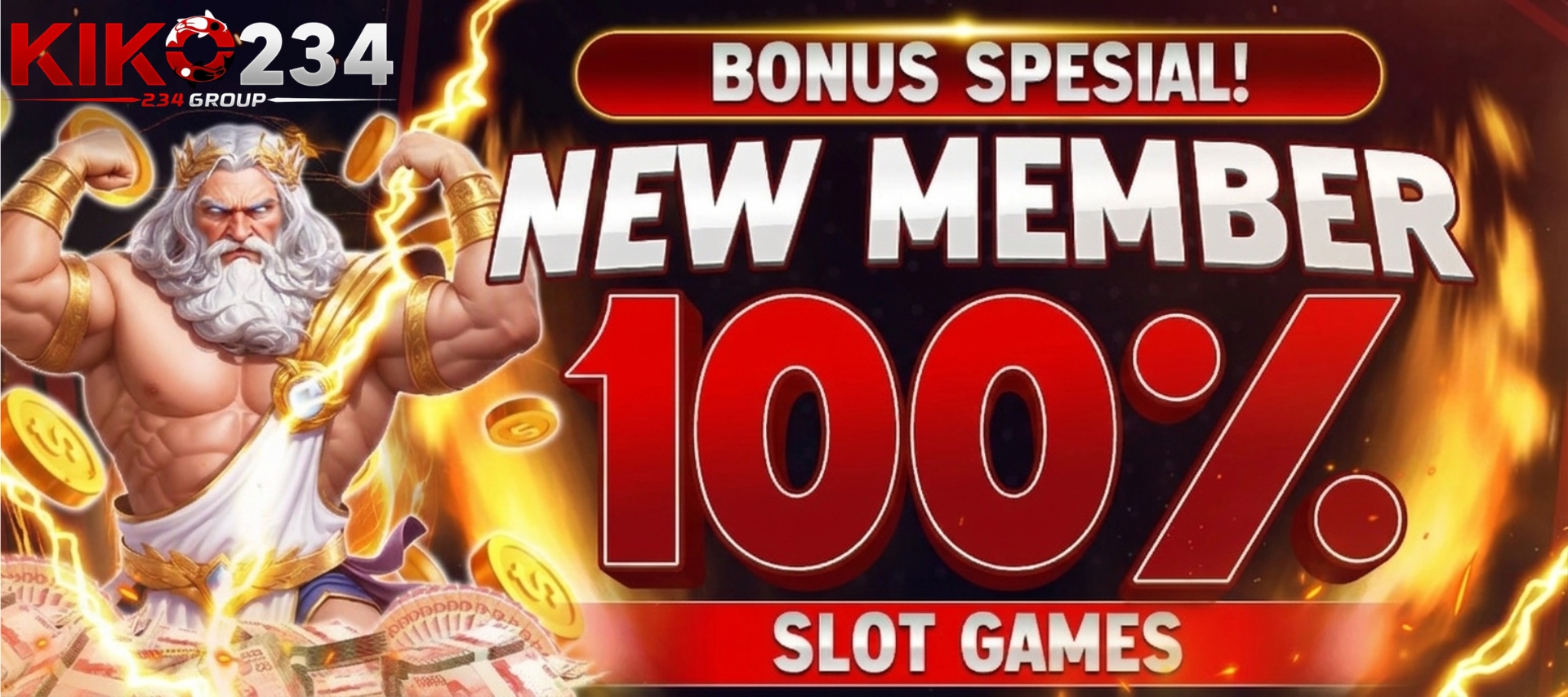 BONUS NEW MEMBER 100%